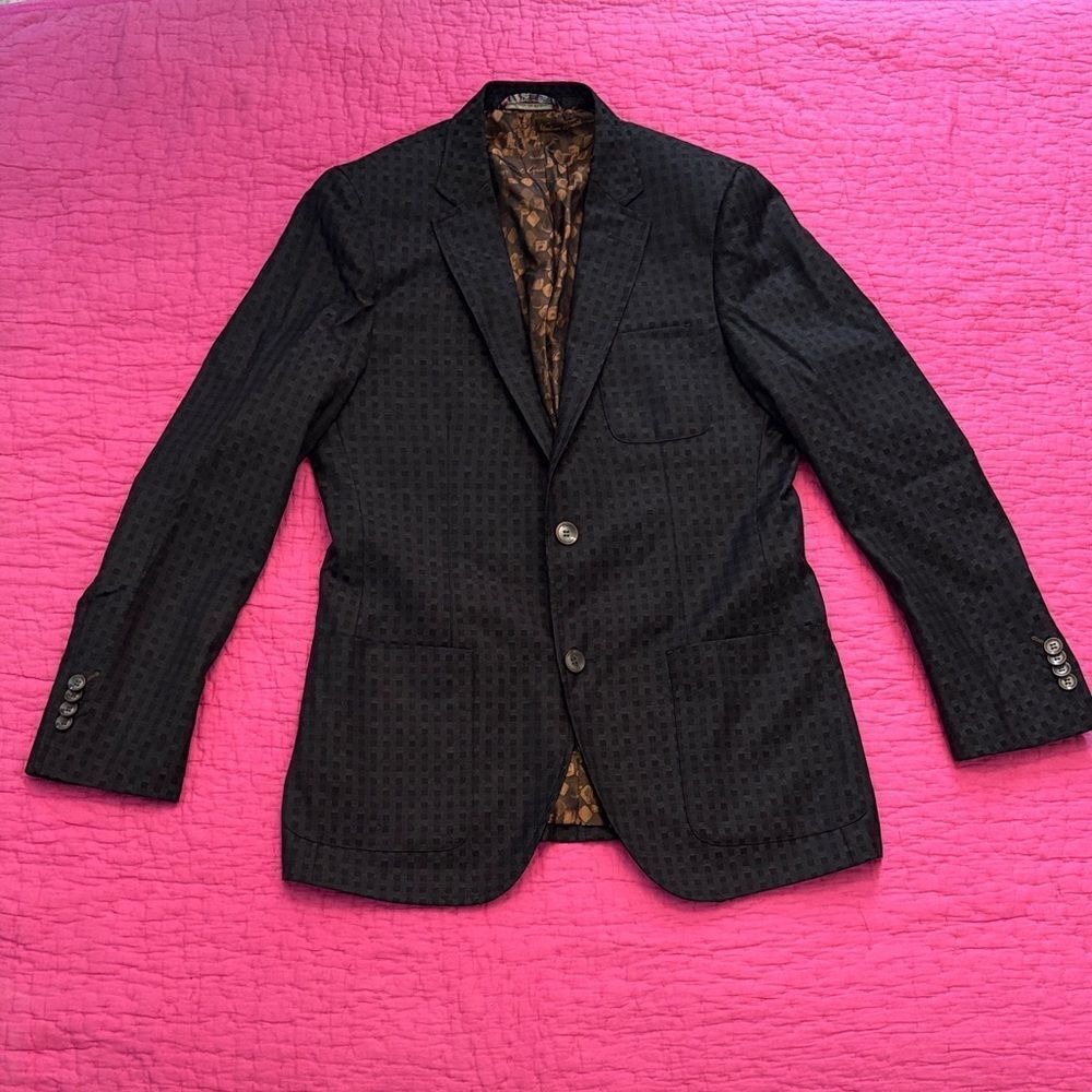 Robert Graham boys Black Textured Blazer, XL